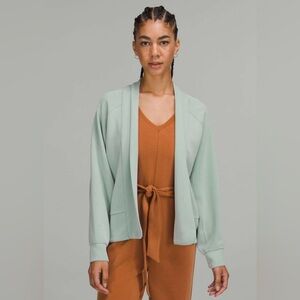 Lululemon Softstreme Dropped Sleeve Wrap - Silver Blue